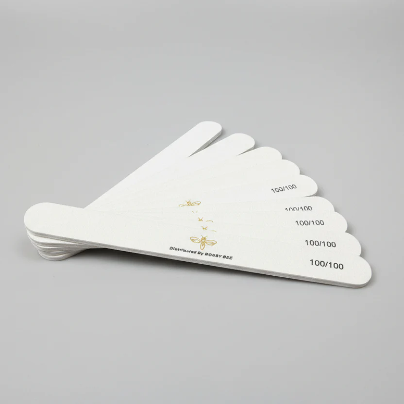 Bossy Bee Nail File Regular White (Thick foam) - Image 5