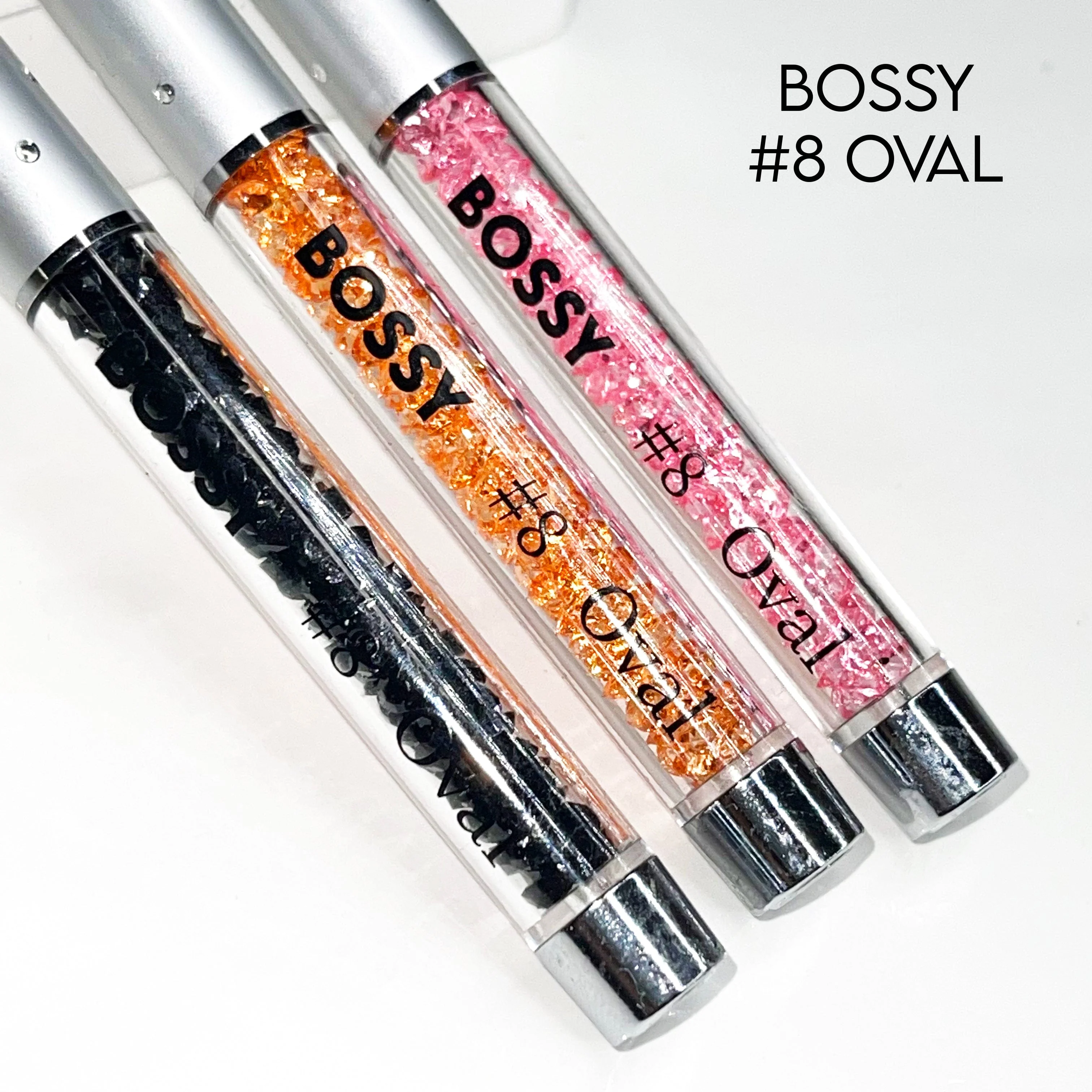 BOSSY Gel Brush Set Crimped OVAL (Lid included) - Image 2