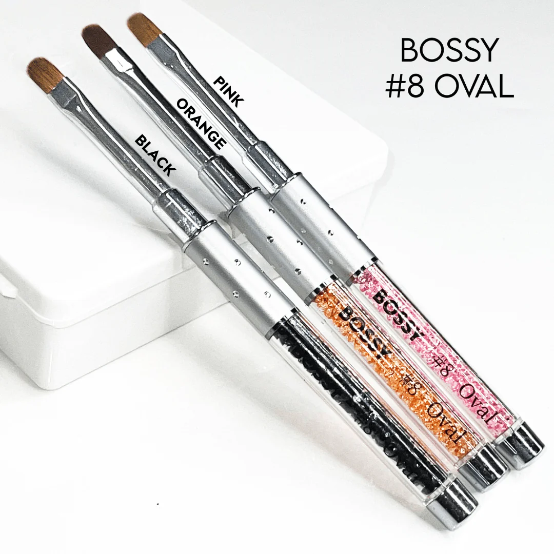 BOSSY Gel Brush Set Crimped OVAL (Lid included) - Image 3