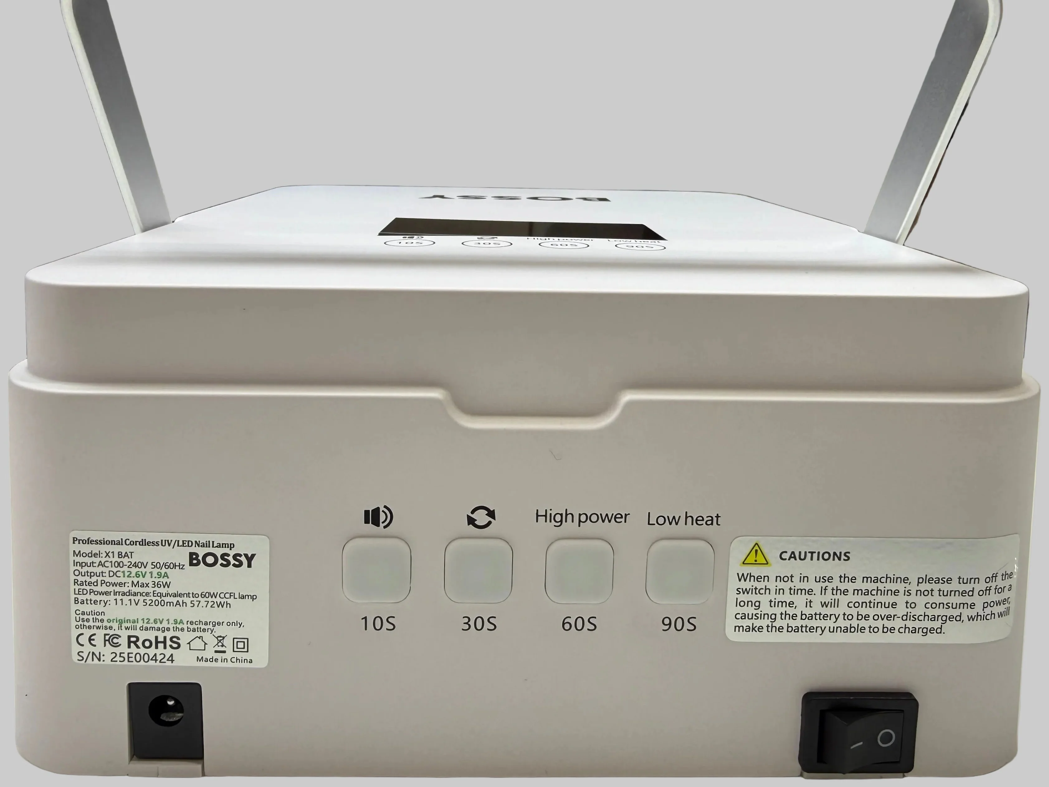 BOSSY UV/LED Lamp 60W Model X1 BAT (Cordless) - Image 3