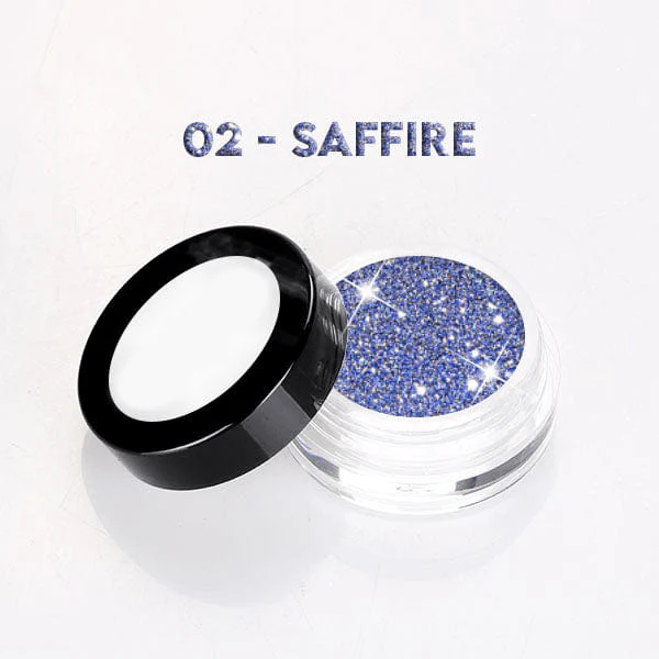 BOSSY Disco Reflective Dust Glitter Powder (2g) 02 SAFFIRE