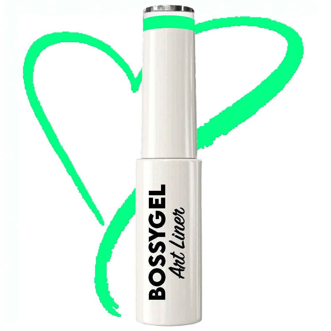 BOSSY Gel Art Liner Glow In The Dark 04 Neon Green - Image 2