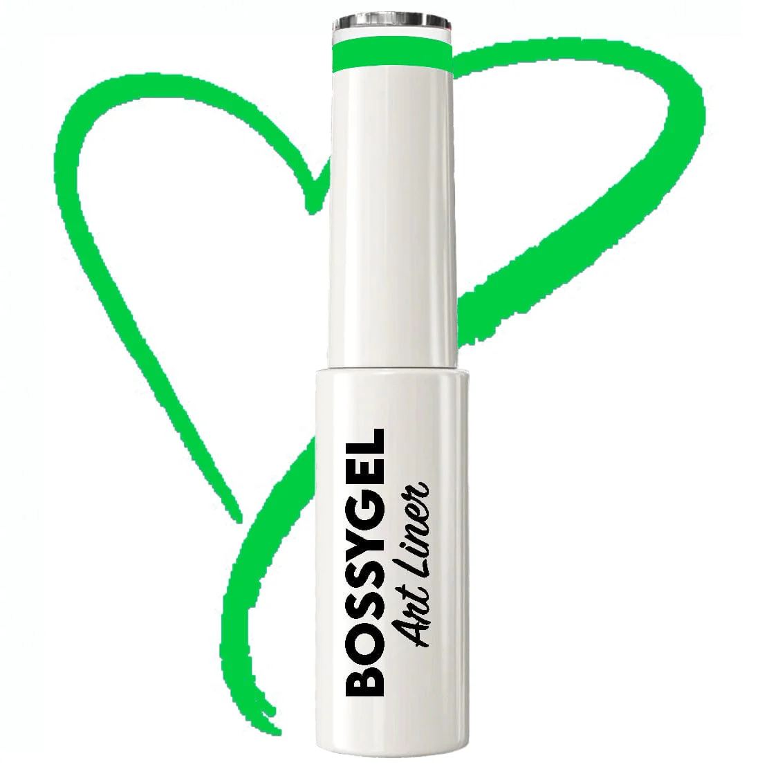 BOSSY Gel Art Liner Glow In The Dark 09 Neon Emerald Green - Image 2