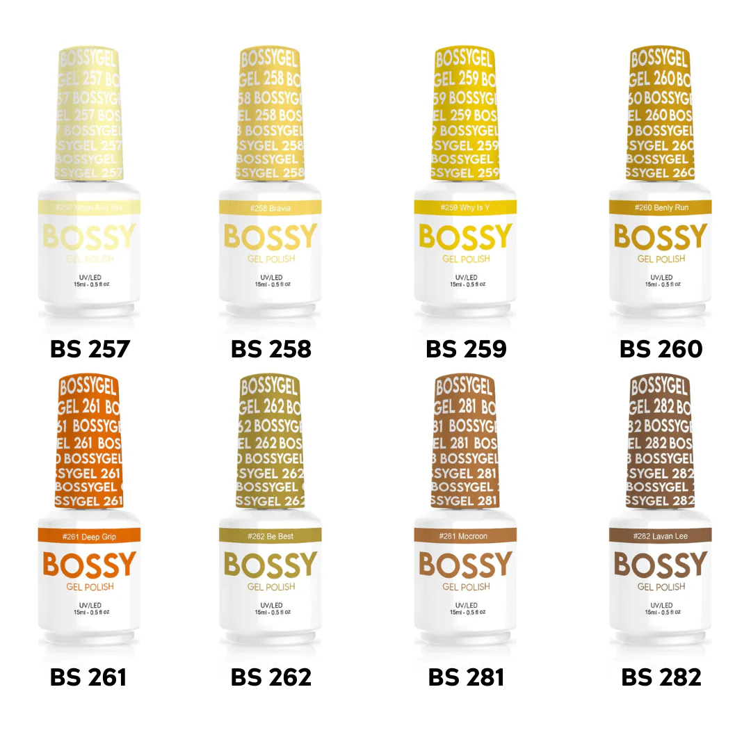 BOSSY Gel MELLOW collection (Set of 8 pcs)
