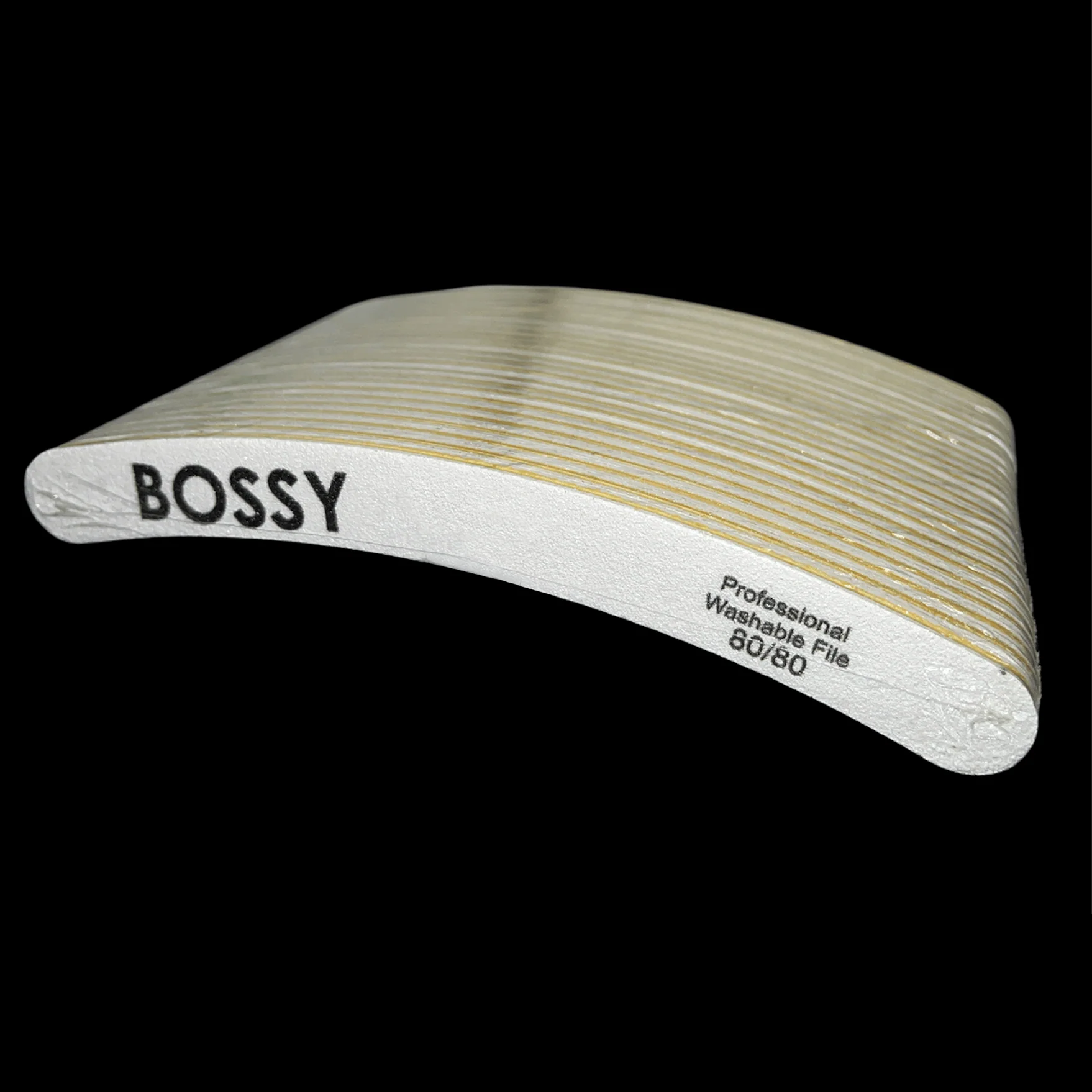 BOSSY Washable File Curve WHITE (80/80) - Image 2