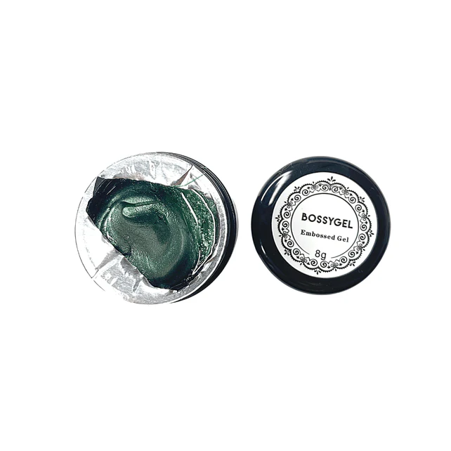 BOSSY Metallic Gel Paint EMBOSSED 11 GREEN (8g)