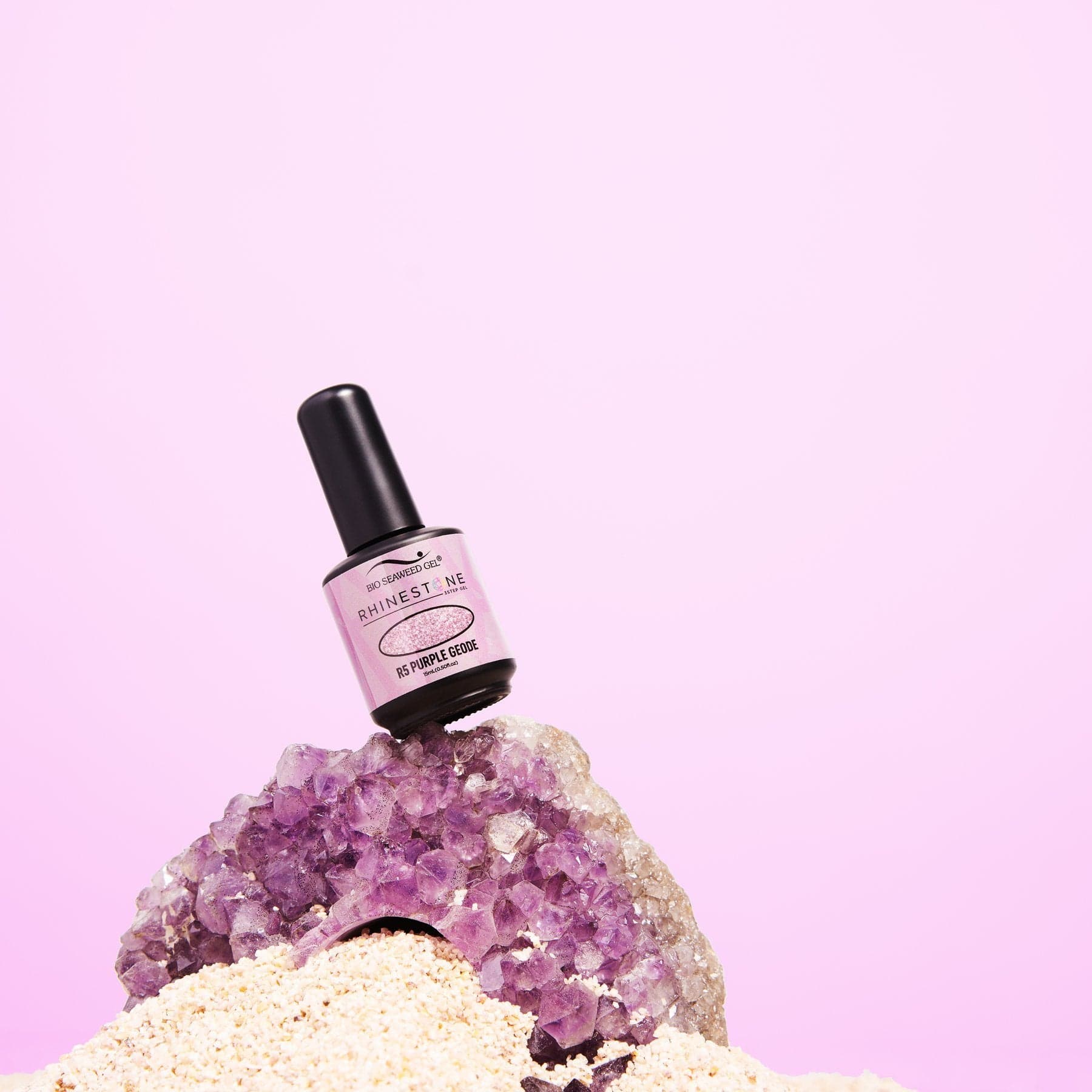 Bio Seaweed Gel Rhinestone R5 Purple Geode - Image 3