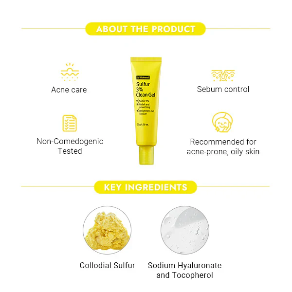 BY WISHTREND Sulfur 3% Clean Gel 30G - Image 3