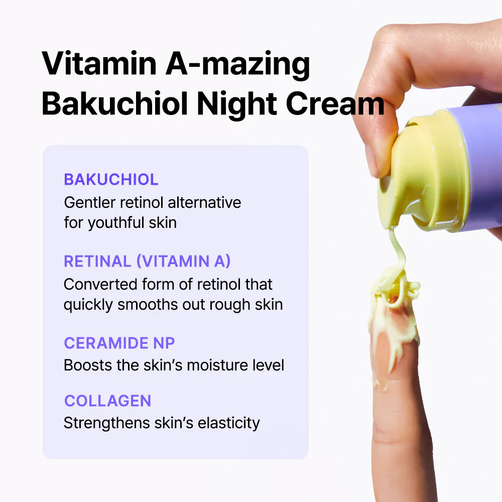 BY WISHTREND Vitamin A-Mazing Bakuchiol Night Cream 30G - Image 3