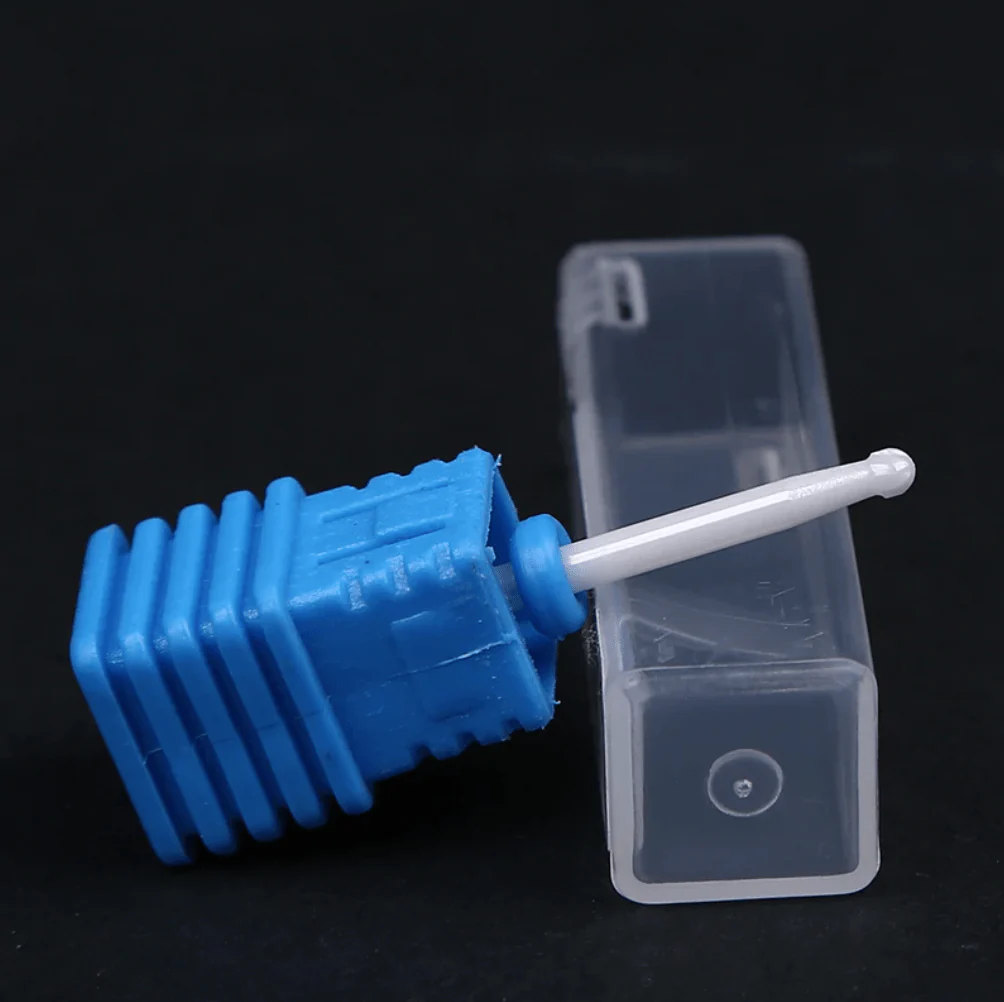 JNBS Drill Bit | White Ceramic Carbide | Ball Head Cuticle Clean - Image 2