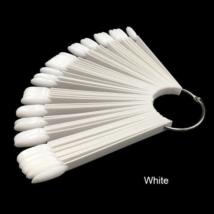 JNBS Nail Swatch Sample Display Round (50 pcs/pack) Natural - Image 5
