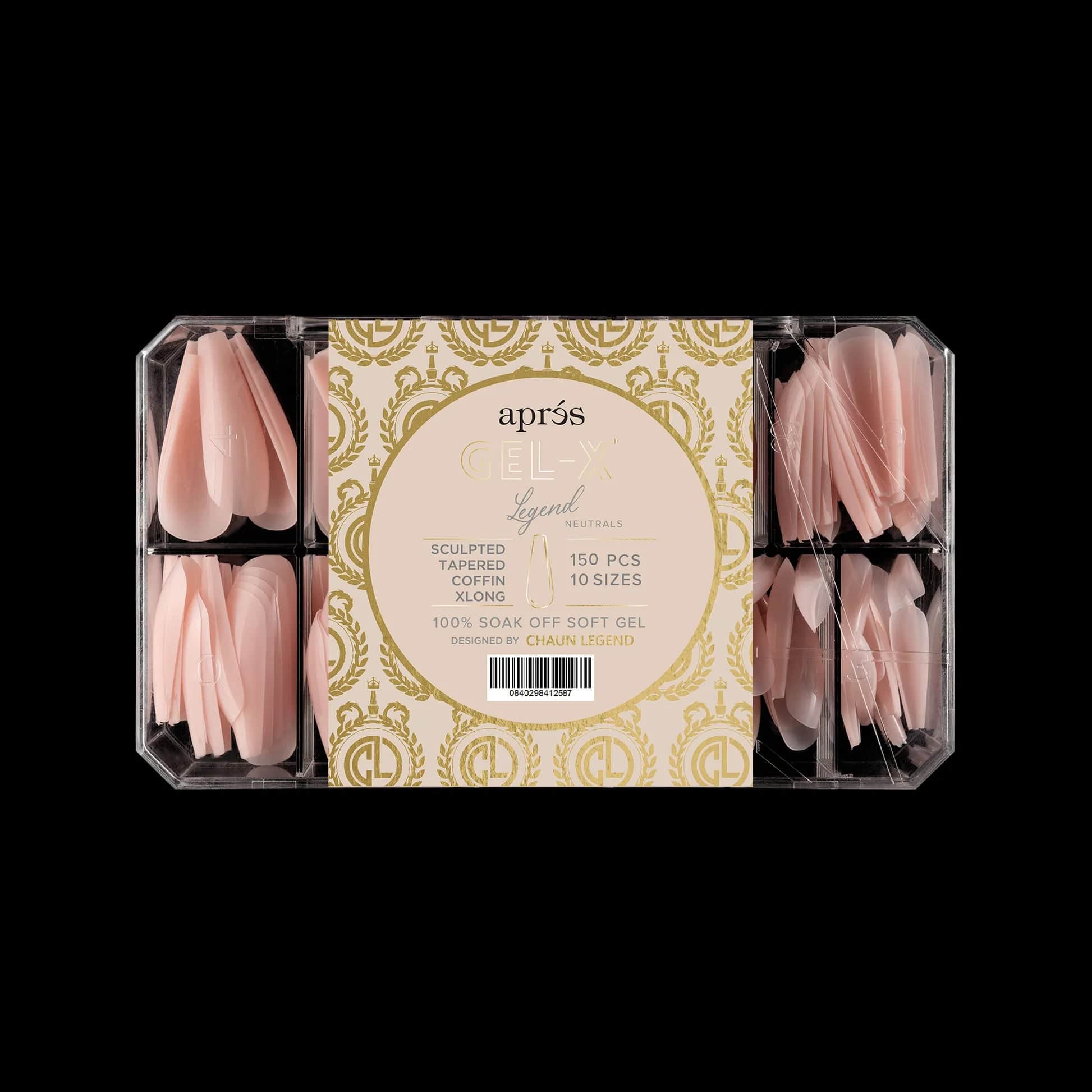 Apres Gel X™ NEUTRALS x Chaun Legend Sculpted Tapered Coffin Extra Long (Box of 150pcs) - Image 5