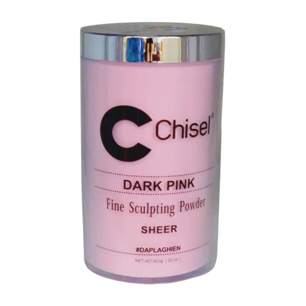 Chisel Nail Art Dipping Powder Dark Pink - Image 3