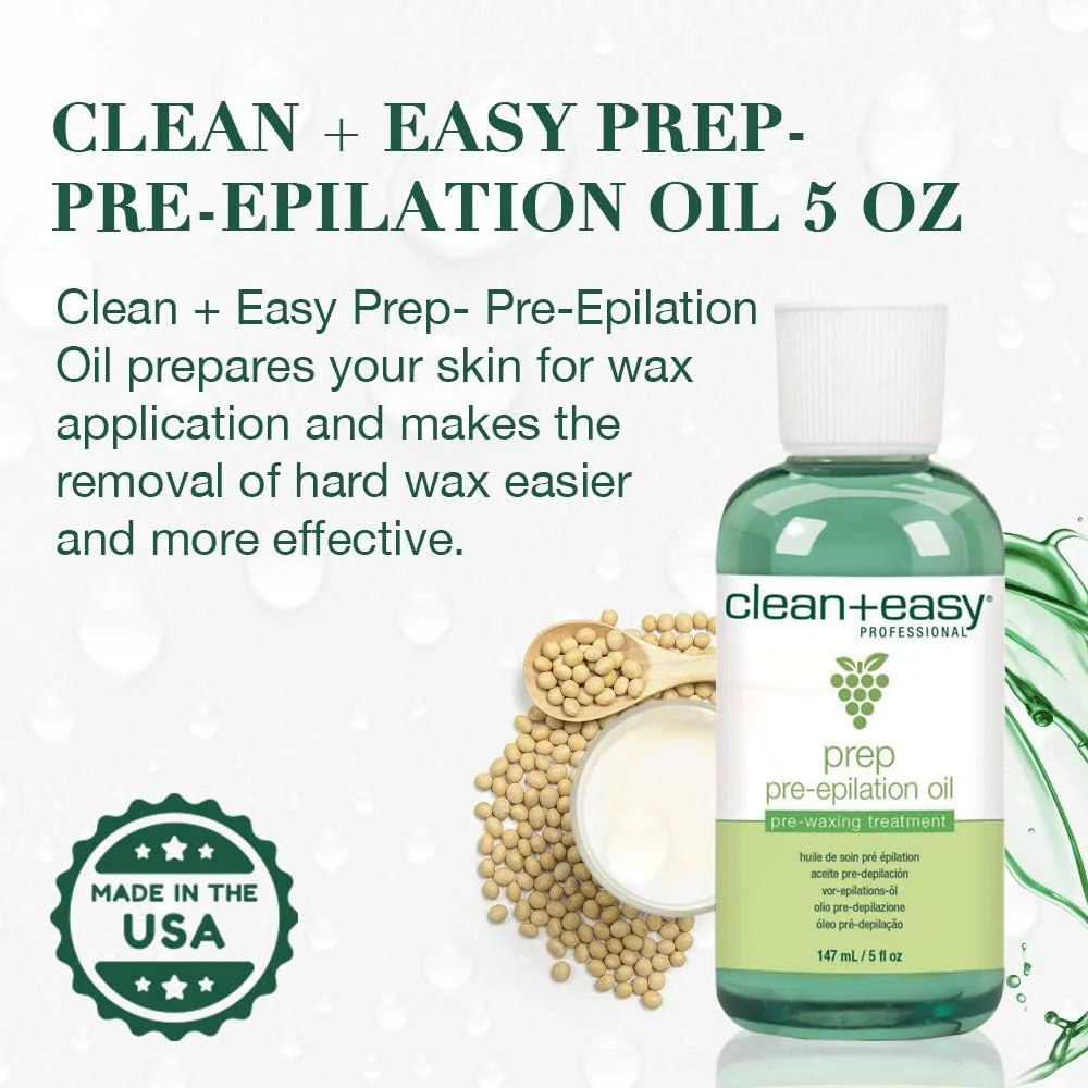 Clean+Easy Prep Pre-Epilation Oil 5oz - Image 2