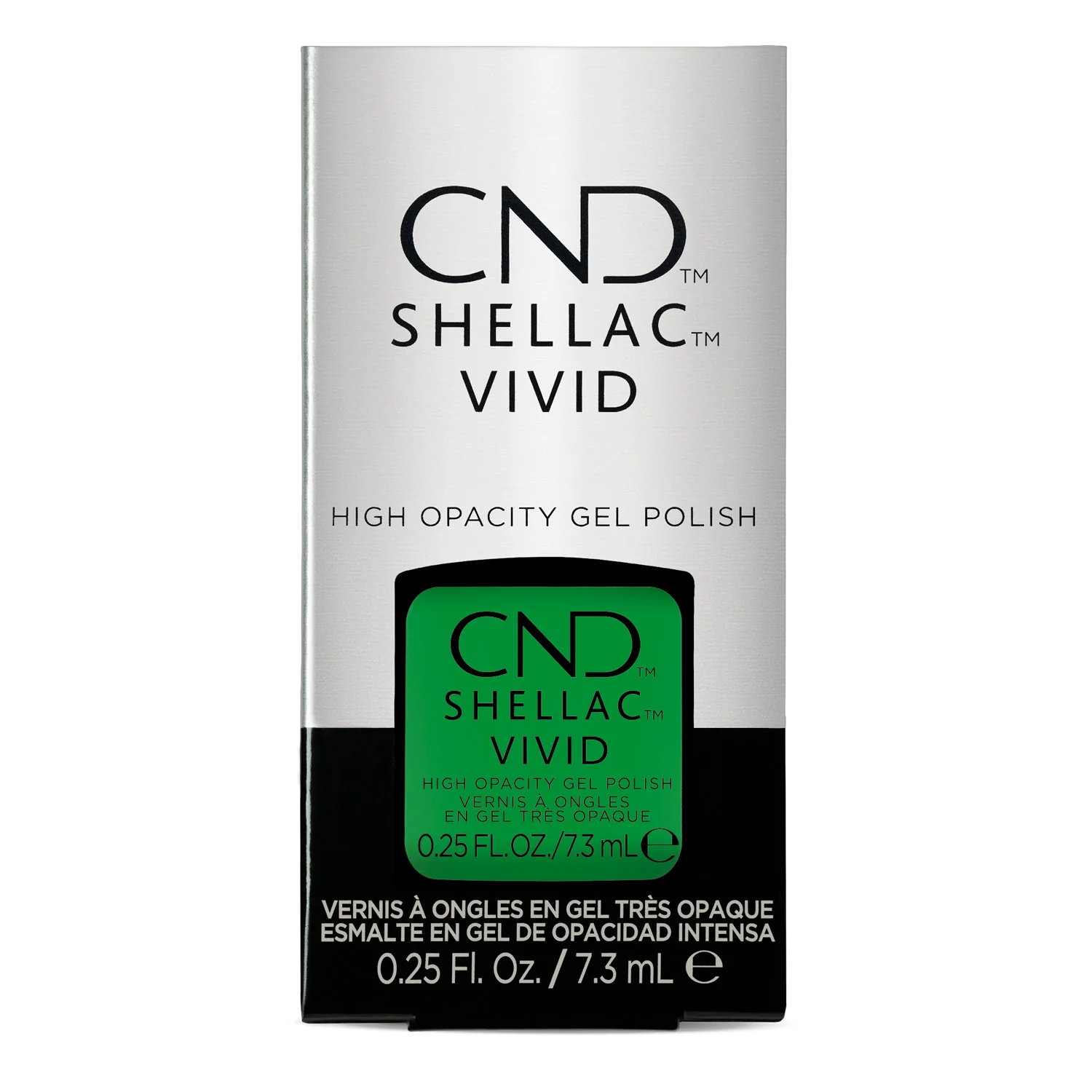 CND Shellac Vivid Shamrock Green 0.25 0z - Image 4