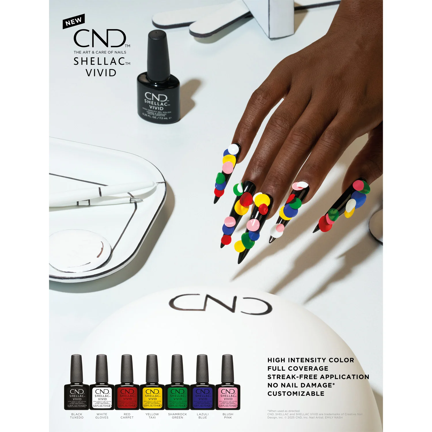 CND Shellac Vivid Lazuli Blue 0.25 0z - Image 5