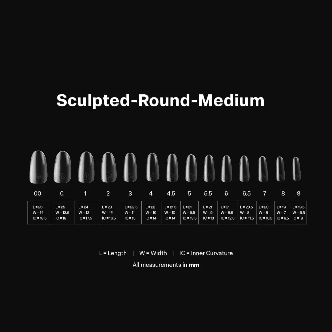 Apres Gel X™ Box of 600pcs 2.0 Sculpted Round Tips - Image 8