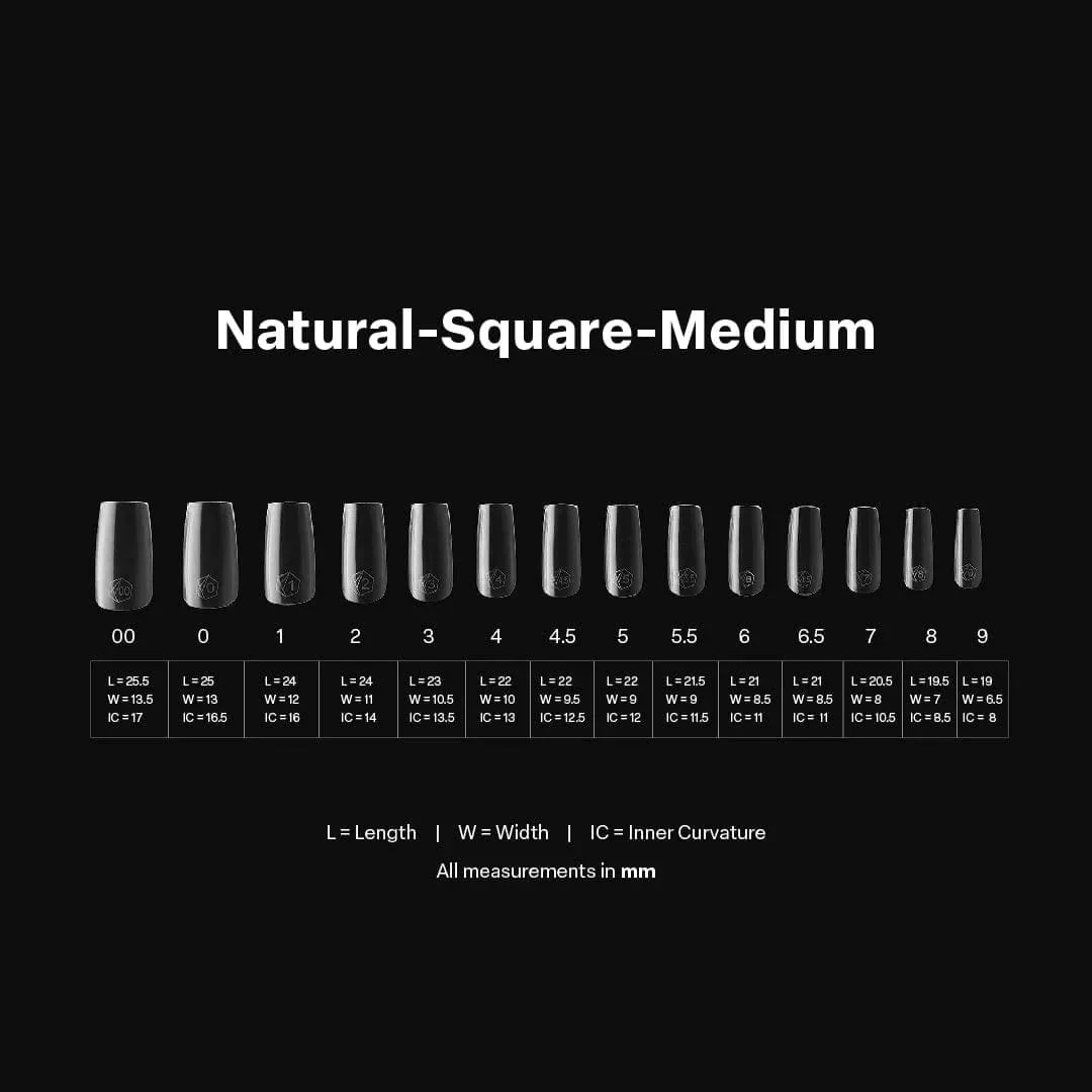 Apres Gel X™ Box of 600pcs 2.0 Natural Square Tips - Image 13
