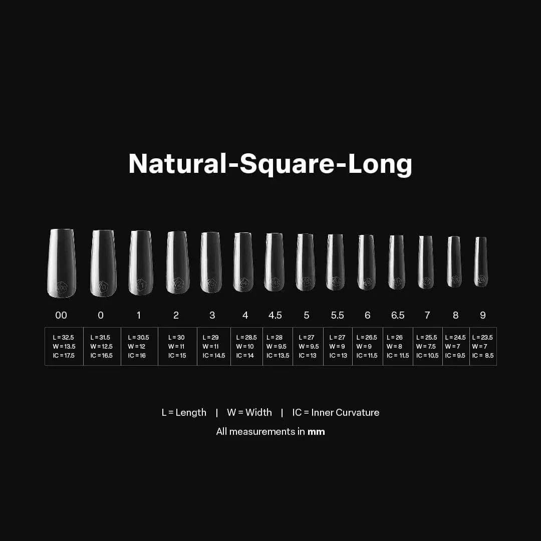 Apres Gel X™ Box of 600pcs 2.0 Natural Square Tips - Image 15