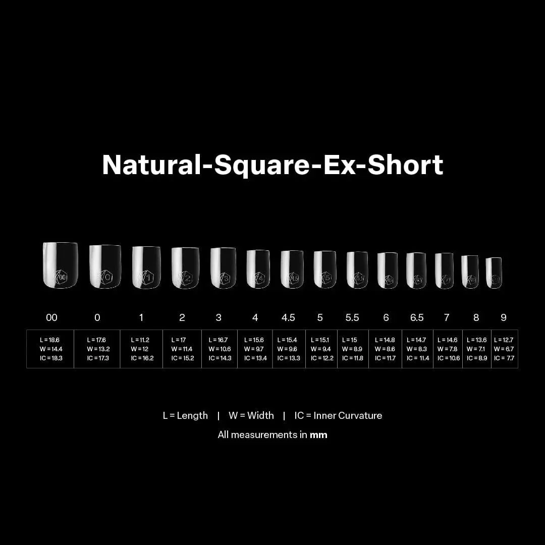 Apres Gel X™ Box of 600pcs 2.0 Natural Square Tips - Image 5