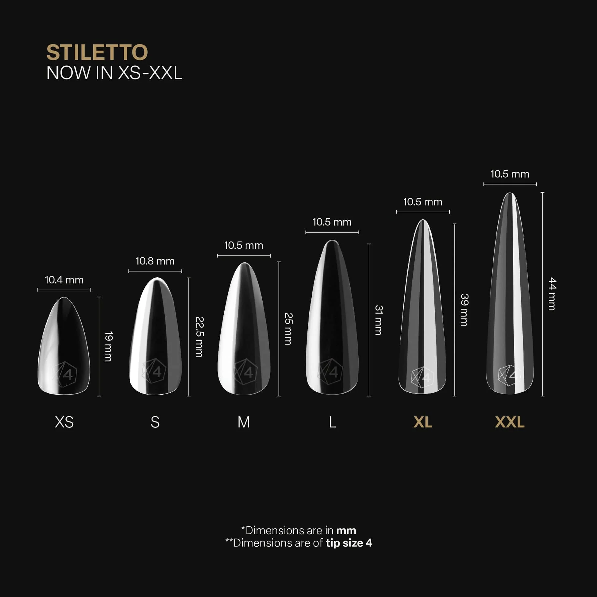 Apres Gel X™ Box of 600pcs / 420pcs 2.0 Sculpted Stiletto Tips - Image 2