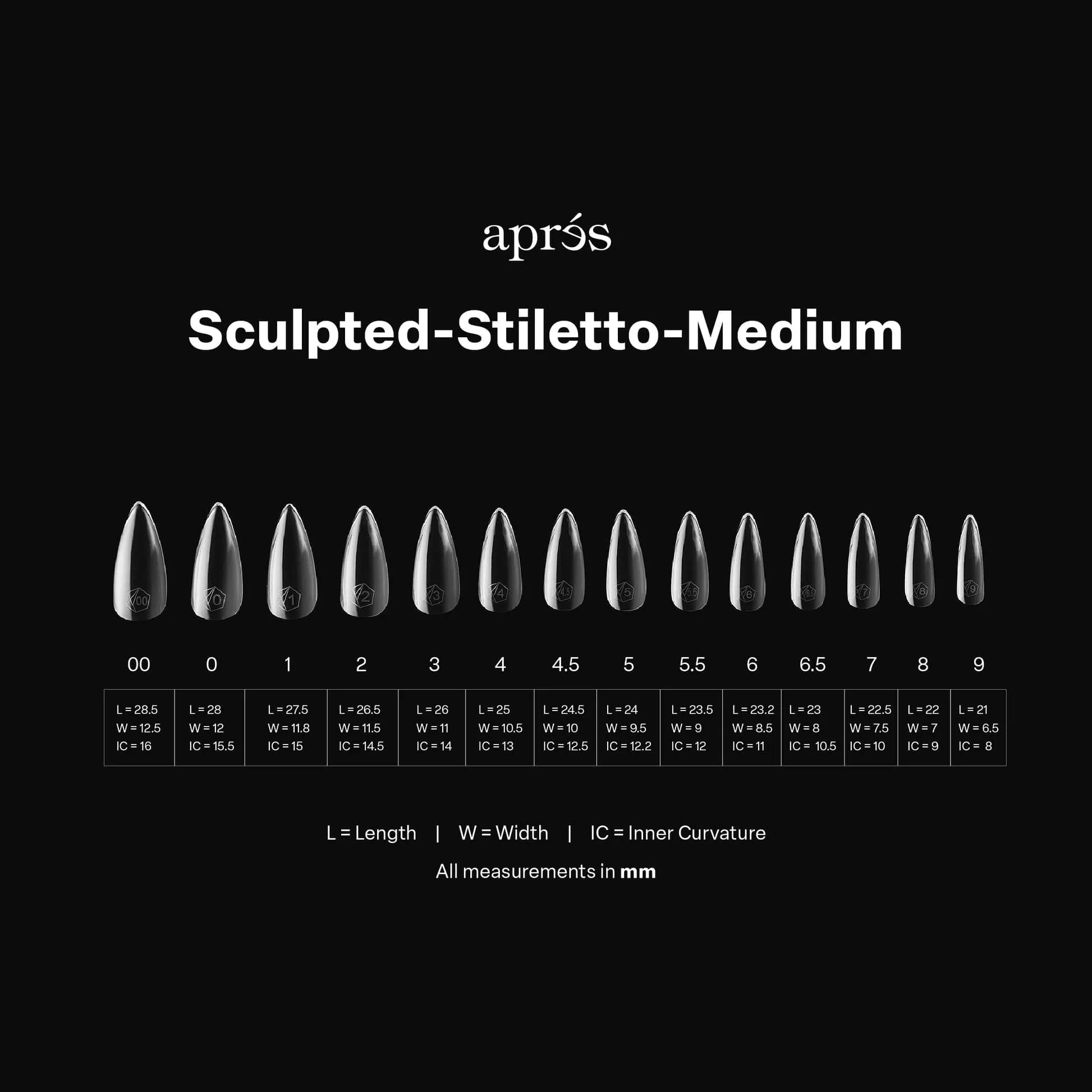Apres Gel X™ Box of 600pcs / 420pcs 2.0 Sculpted Stiletto Tips - Image 7