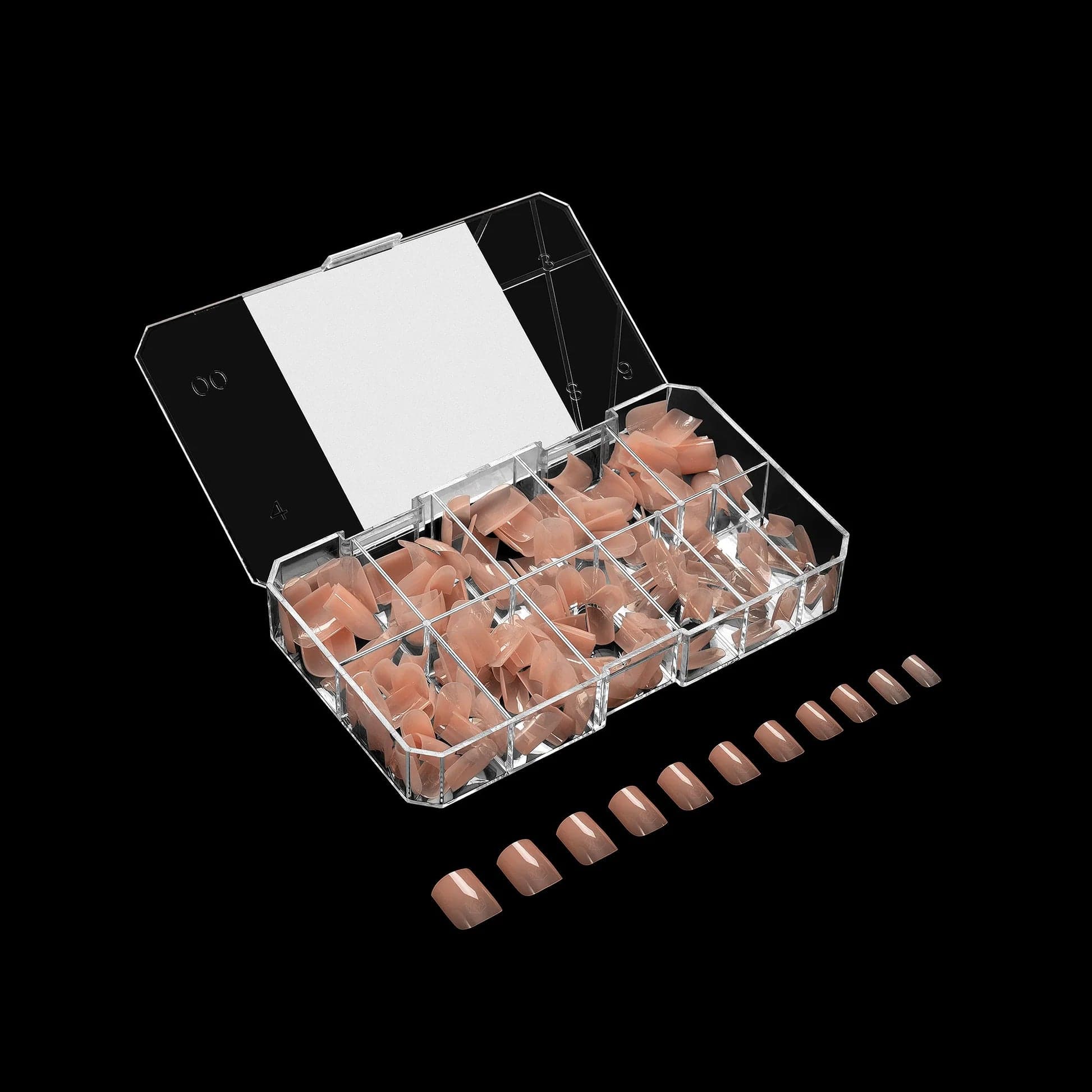 Apres Gel X™ NEUTRALS Box of 150pcs Emma Natural Square Tips - Image 3