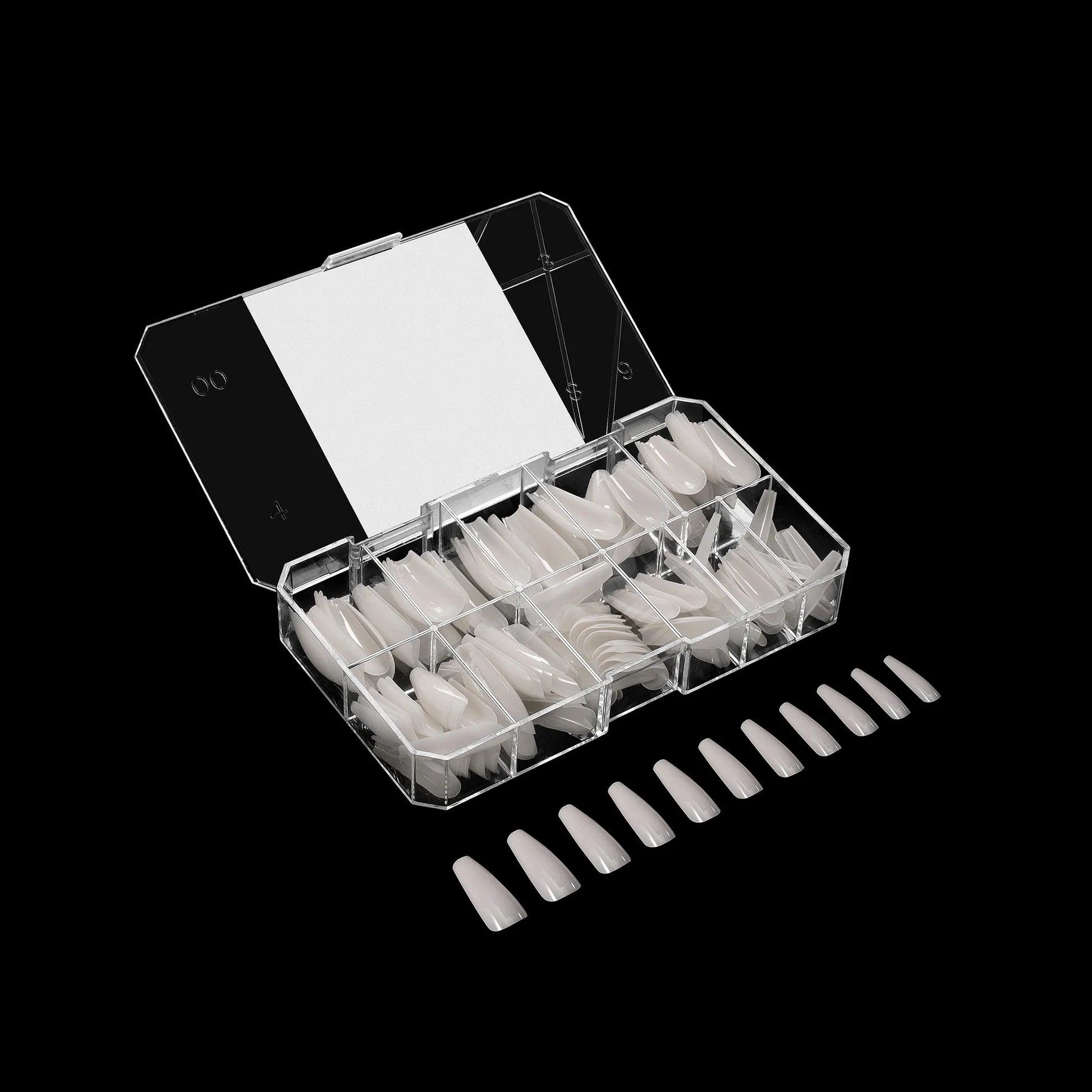 Apres Gel X™ NEUTRALS Box of 150pcs Whitney Sculpted Coffin Long Tips - Image 4