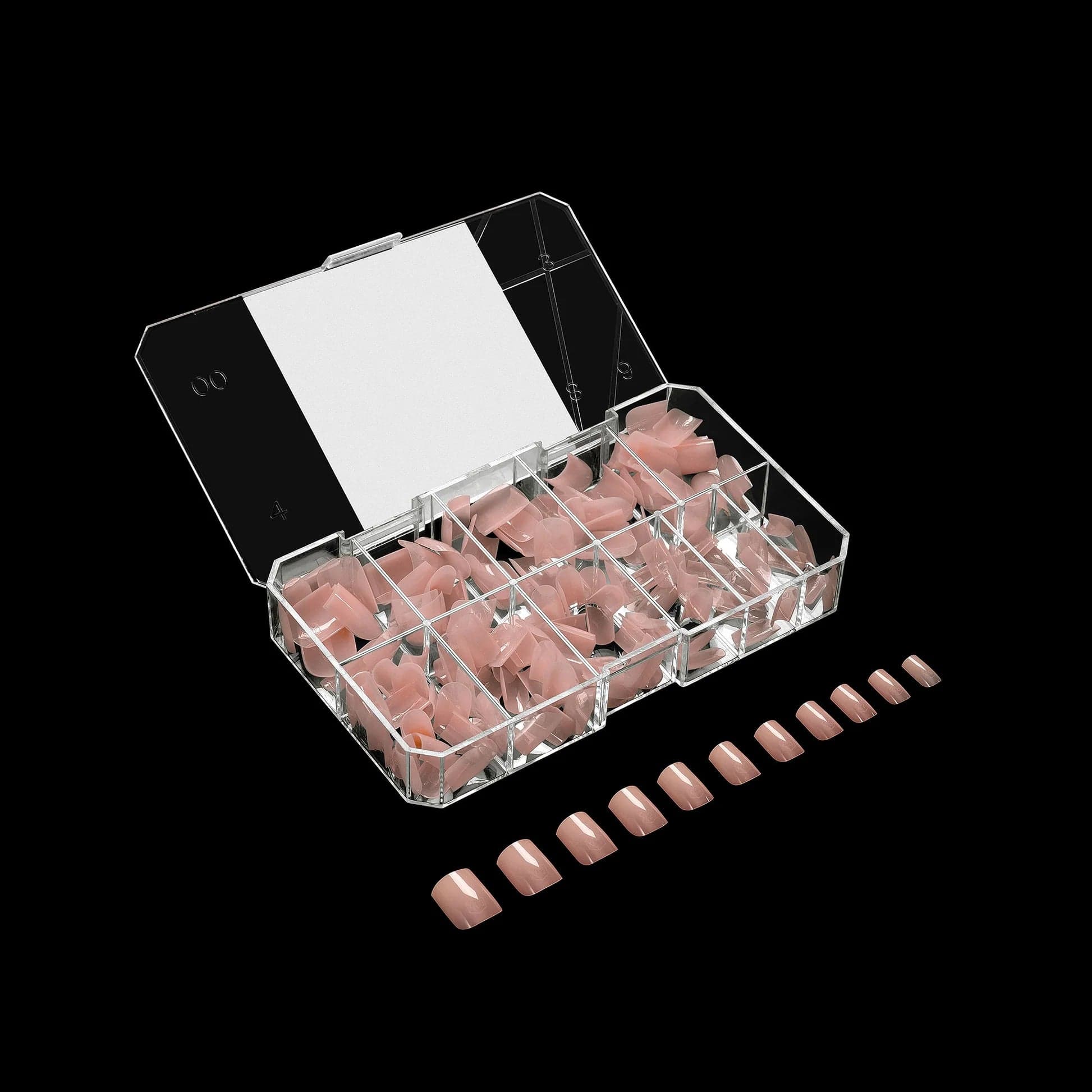 Apres Gel X™ NEUTRALS Box of 150pcs Margot Natural Square Tips - Image 4