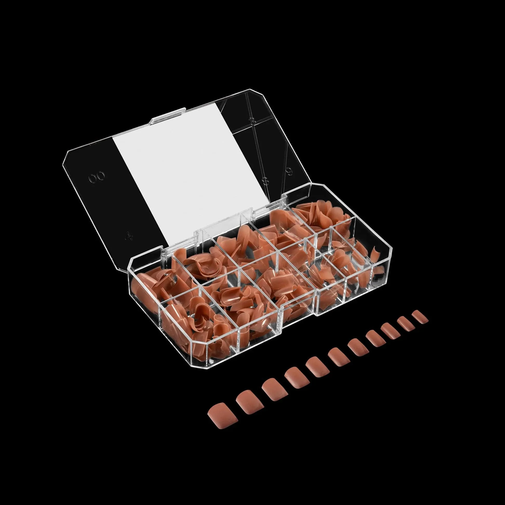 Apres Gel X™ NEUTRALS Box of 150pcs Imani Natural Square Tips - Image 4