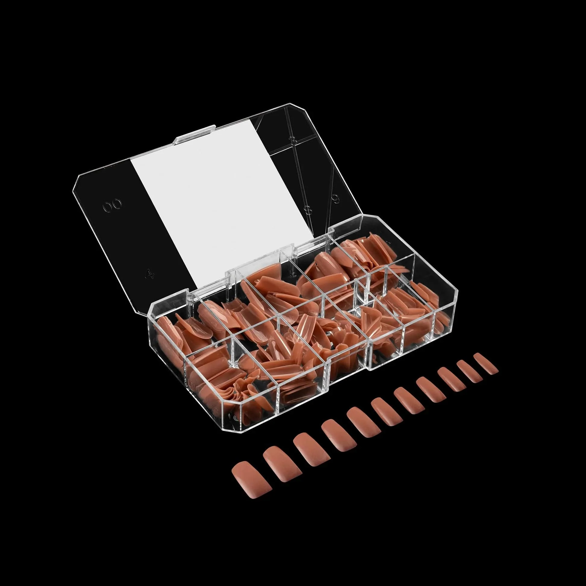 Apres Gel X™ NEUTRALS Box of 150pcs Imani Natural Square Tips - Image 9
