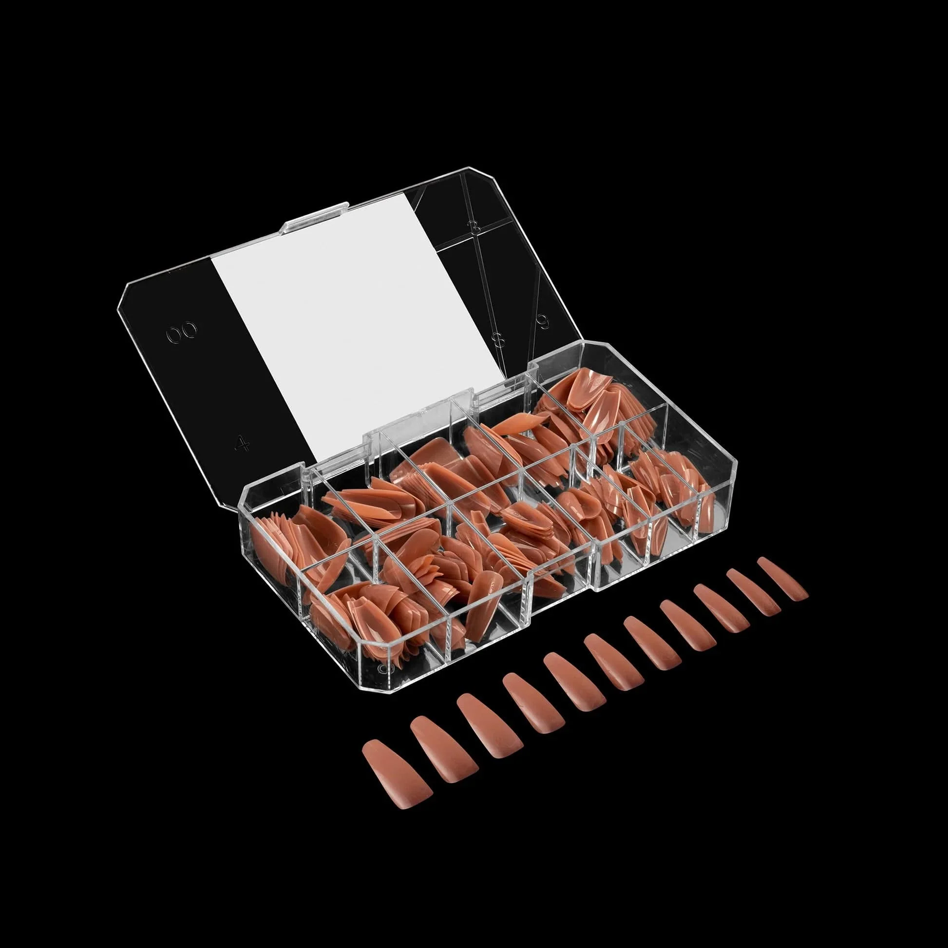 Apres Gel X™ NEUTRALS Box of 150pcs Imani Sculpted Coffin Long Tips - Image 3