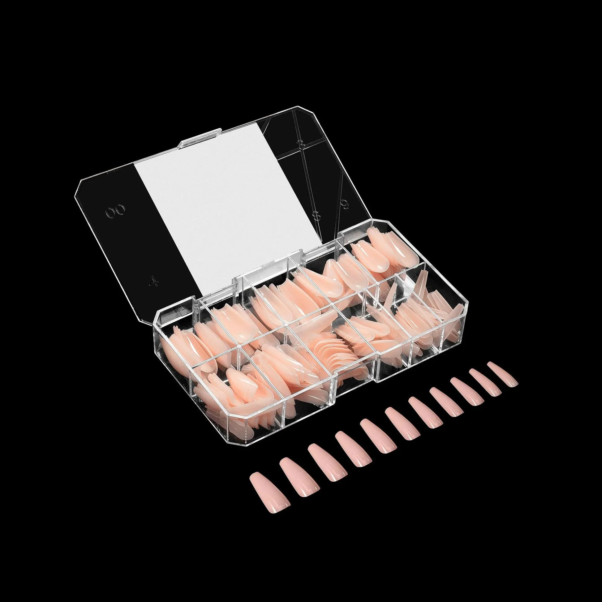 Apres Gel X™ NEUTRALS Box of 150pcs Chloe Sculpted Coffin Long Tips - Image 4
