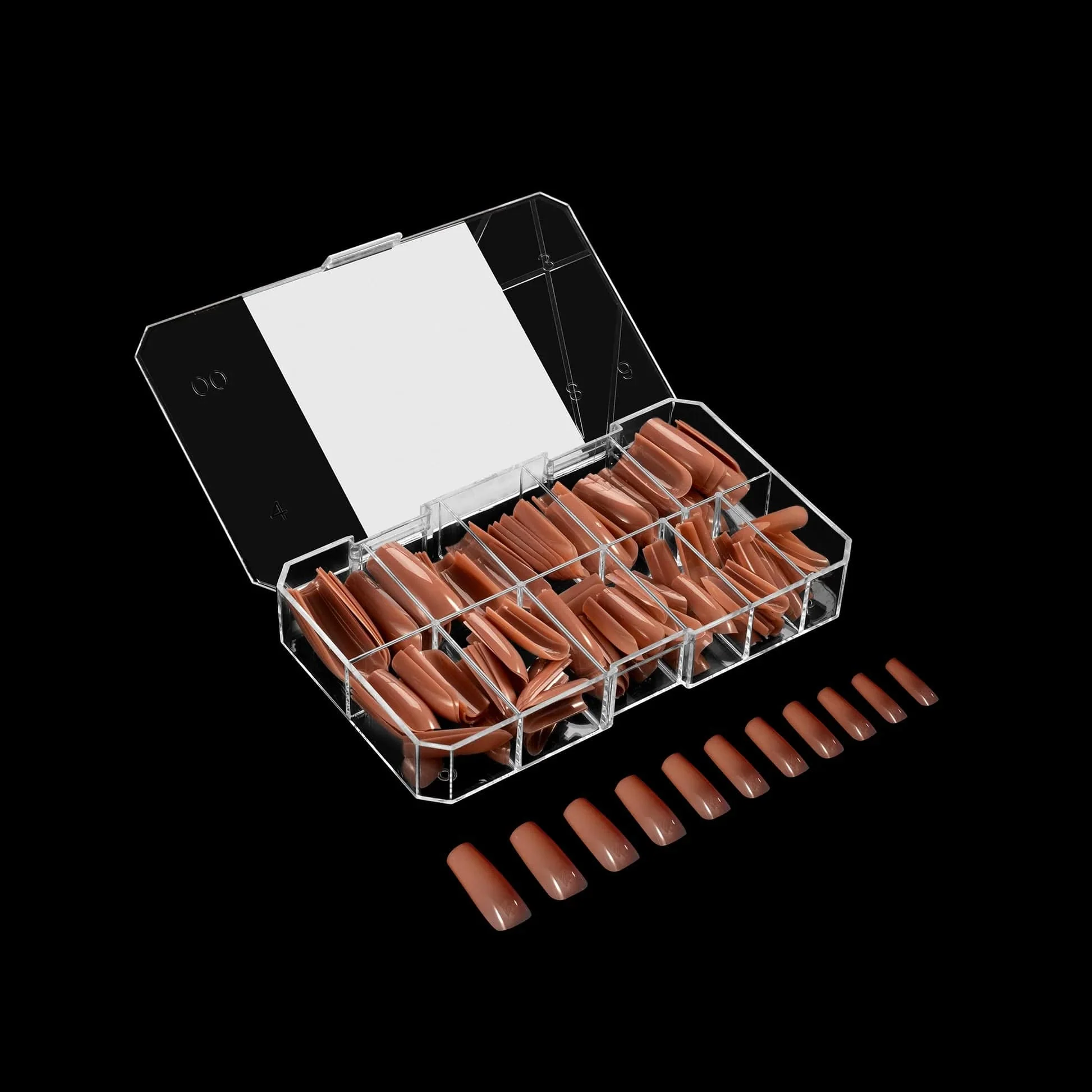 Apres Gel X™ NEUTRALS Box of 150pcs Imani Sculpted Square Long Tips - Image 3