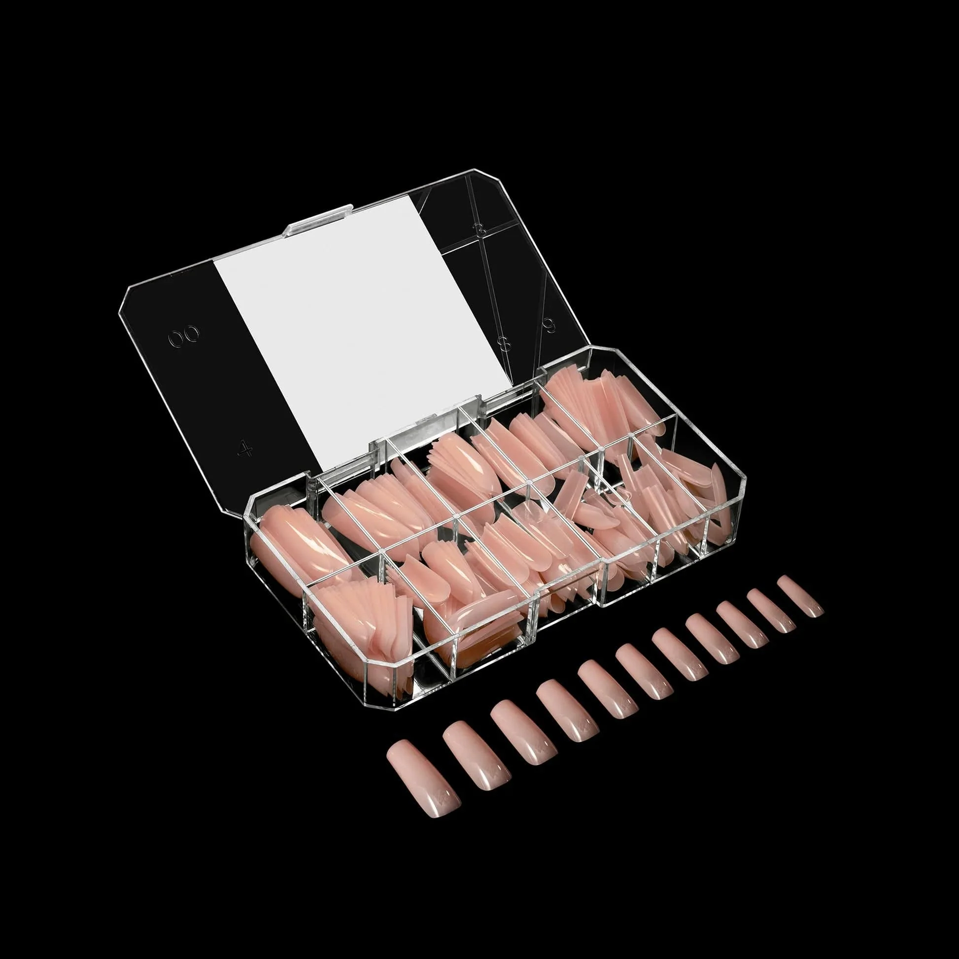 Apres Gel X™ NEUTRALS Box of 150pcs Margot Sculpted Square Long Tips - Image 4
