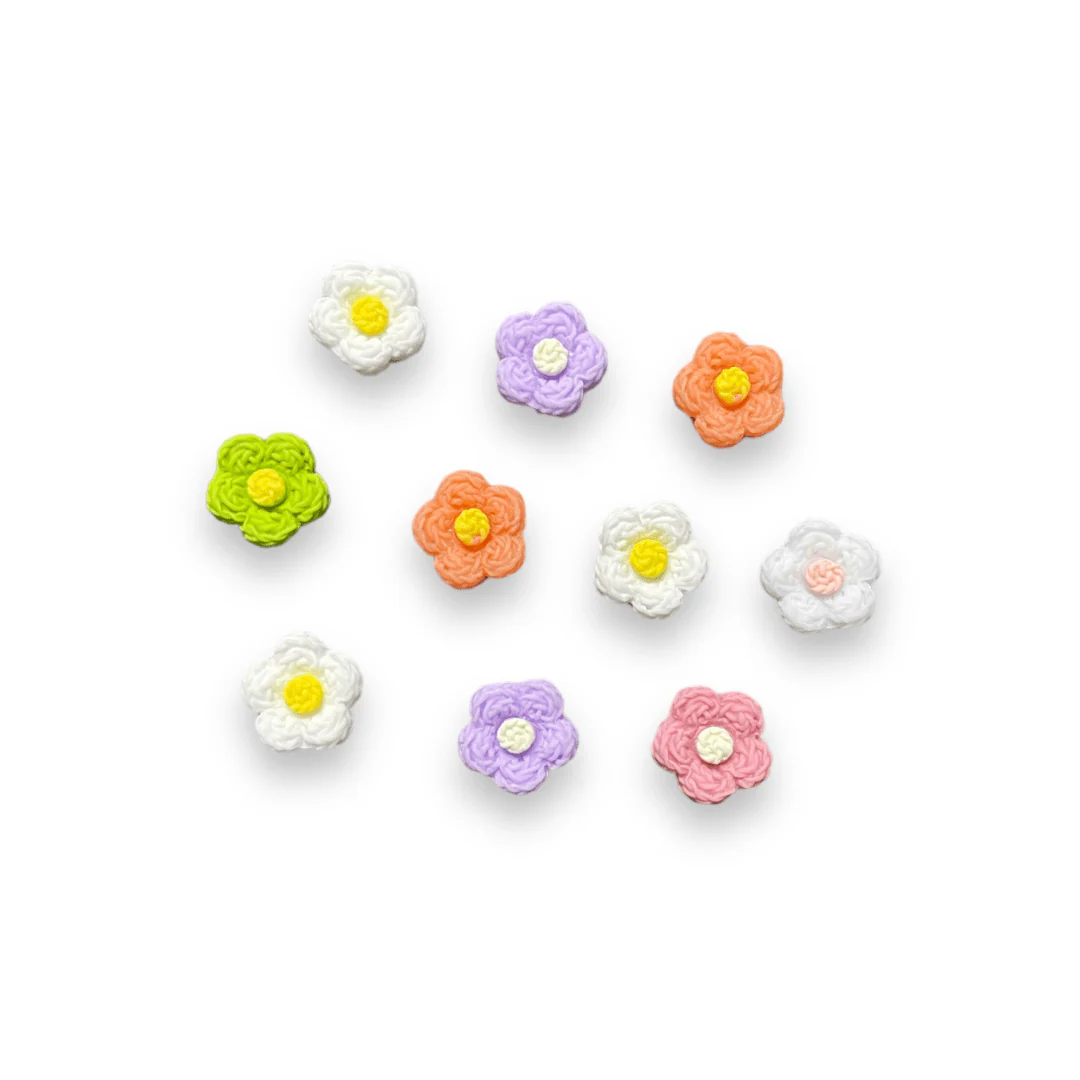 JNBS Nail Charm Kawaii Floral Medley 7057 (Assorted Colors) - Image 5