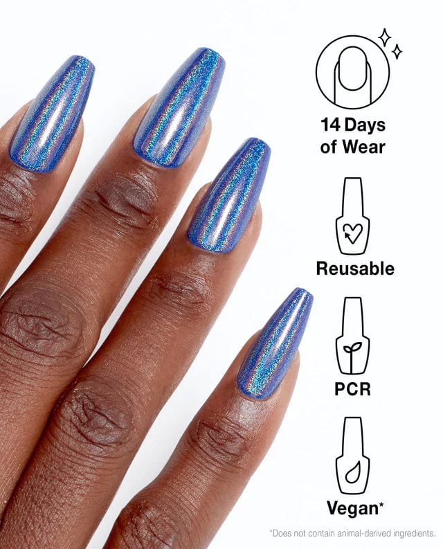 OPI xPRESS/ON Press On Nails Blue-Gie (Long) - Image 4