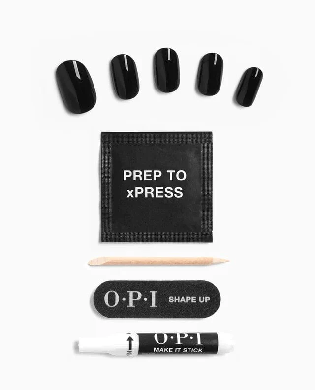 OPI xPRESS/ON Press On Nails Black Onyx (Short) - Image 3