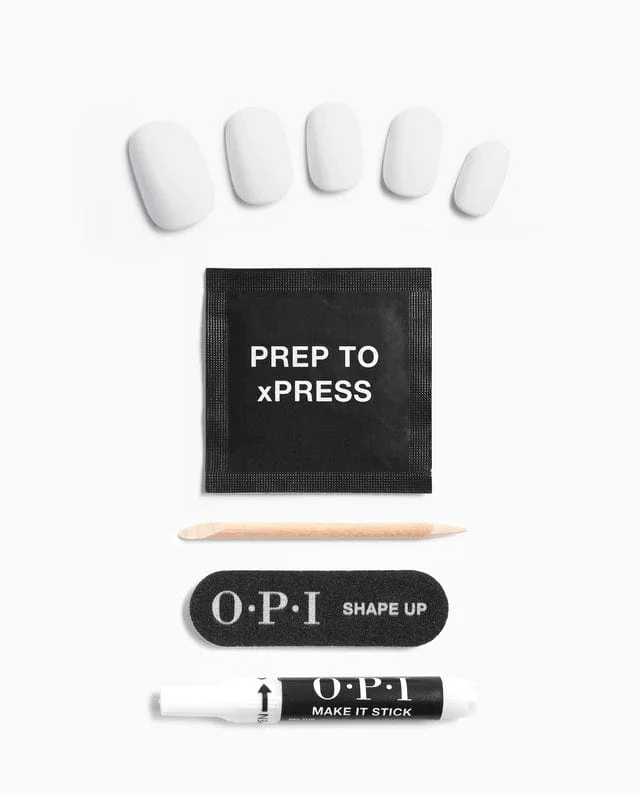 OPI xPRESS/ON Press On Nails Alpine Snow (Long) - Image 3