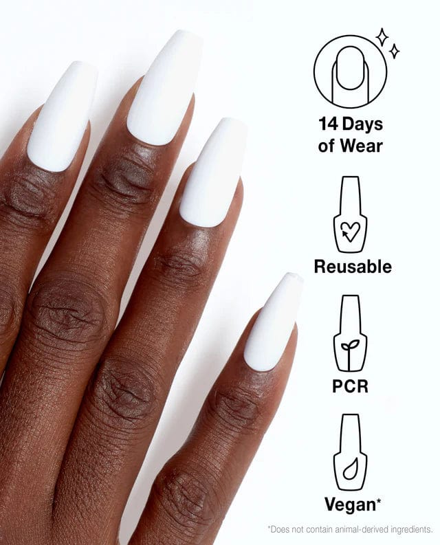 OPI xPRESS/ON Press On Nails Alpine Snow (Long) - Image 8