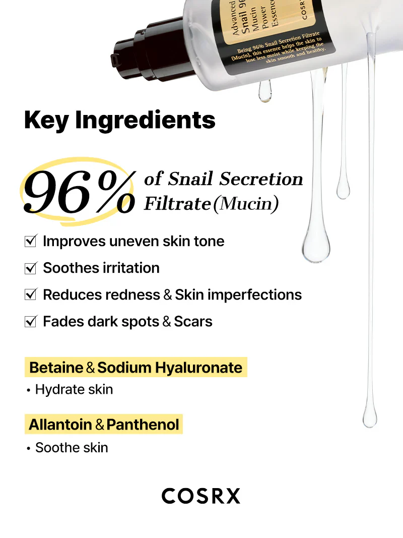 COSRX Advanced Snail 96 Mucin Power Essence 100mL - Image 3