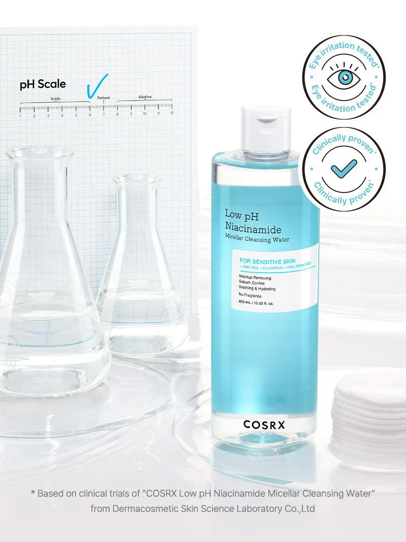 COSRX Low pH Niacinamide Micellar Cleansing Water 400ml - Image 3