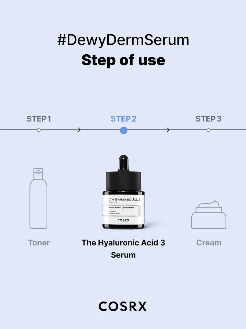 COSRX The Hyaluronic Acid 3 Serum 20ml - Image 12