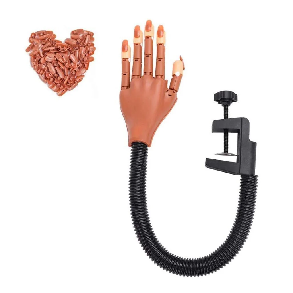 Cre8tion Flexible Tabletop Jointed Practice Hand with Long Clamp - Image 3