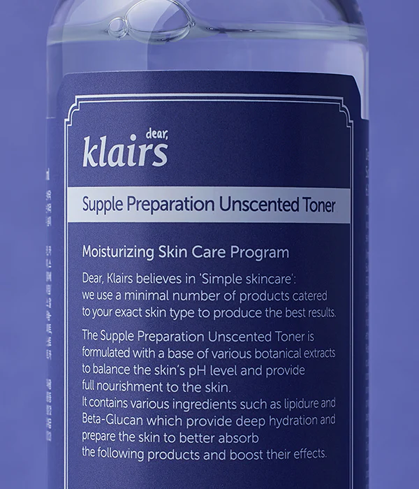 DEAR, KAIRS Supple Preparation Unscented Toner 180ml - Image 4