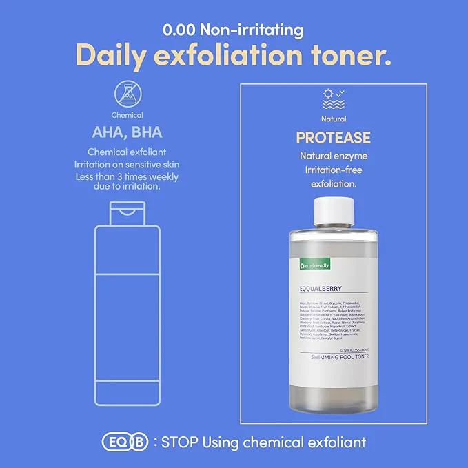 EQQUALBERRY Daily Peeling Swimming Pool Toner 300mL - Image 3