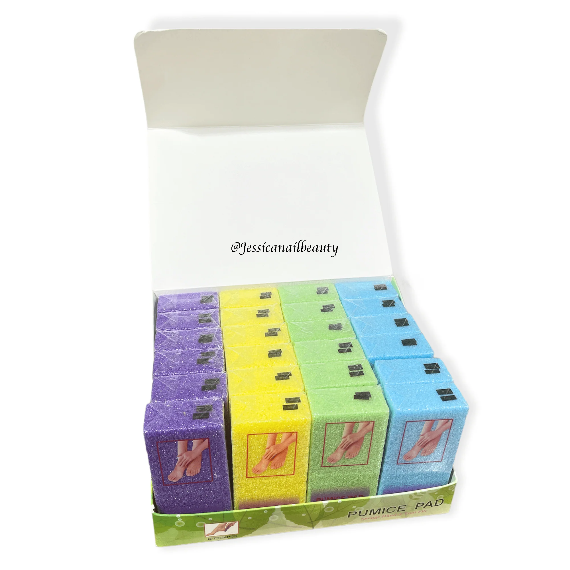 JNBS Foot File Pumice Pad Assorted Color - Image 2