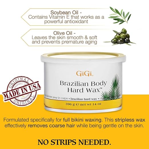 GIGI Brazilian Body Hard Wax, 14 oz - Image 2