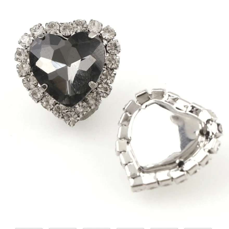 JNBS Heart-shaped Flatback Rhinestone (Bag of 10pcs) - Image 15