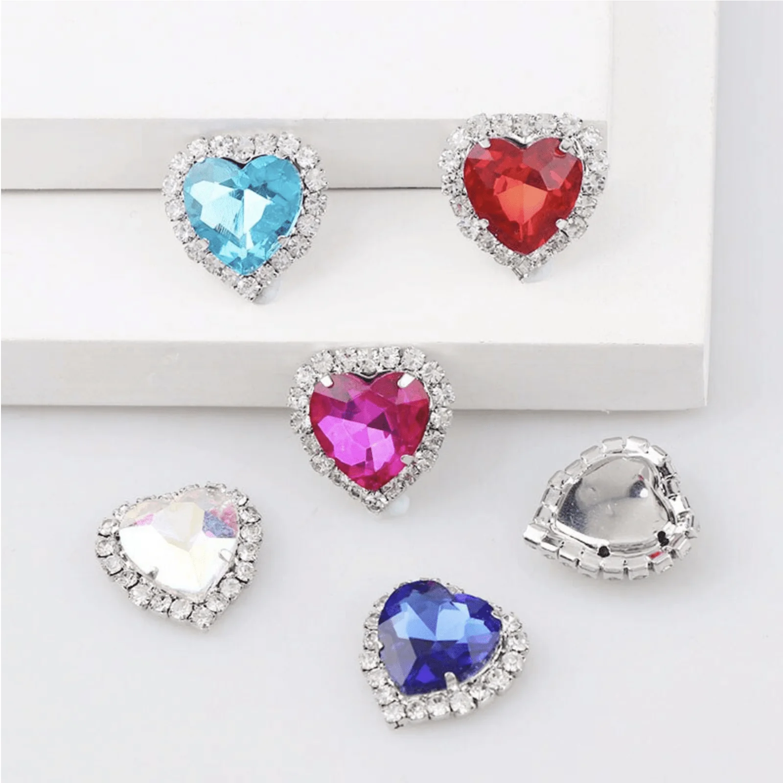 JNBS Heart-shaped Flatback Rhinestone (Bag of 10pcs) - Image 17